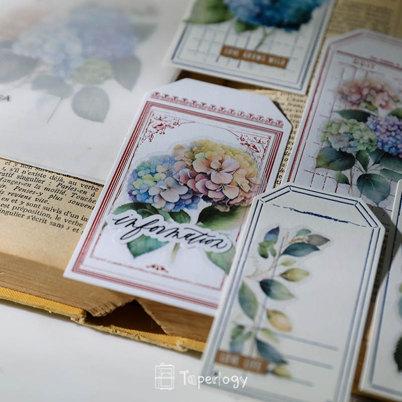 Ziya Hydrangea Vellum Stickers