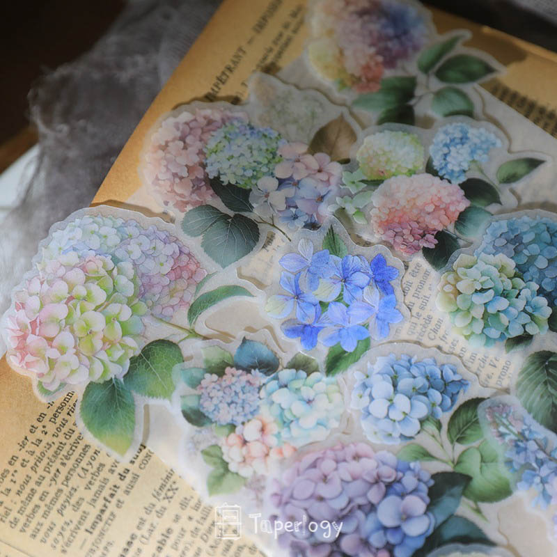 Ziya Hydrangea Vellum Stickers