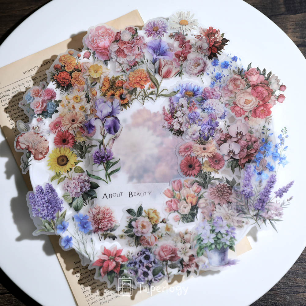 Fawa Floral Bouquet Vellum Stickers