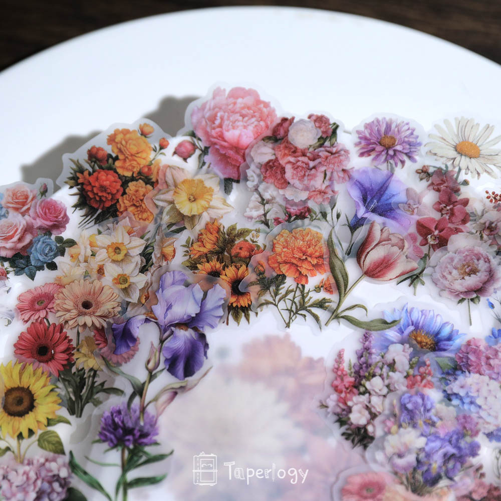 Fawa Floral Bouquet Vellum Stickers