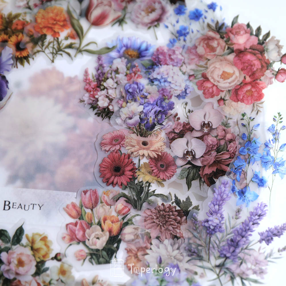 Fawa Floral Bouquet Vellum Stickers