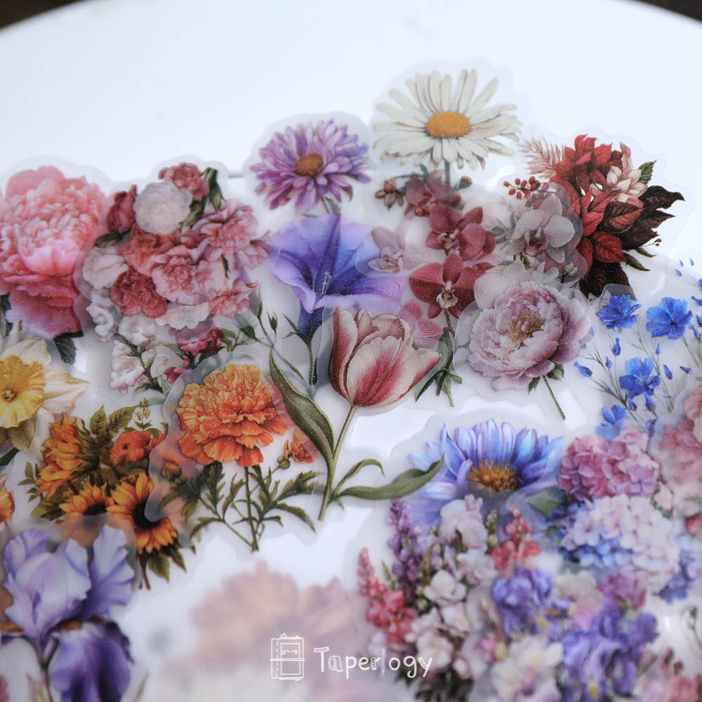 Fawa Floral Bouquet Vellum Stickers