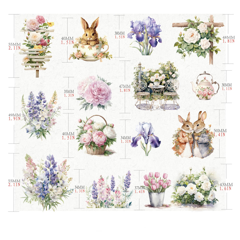Fayu Garden Vellum Stickers