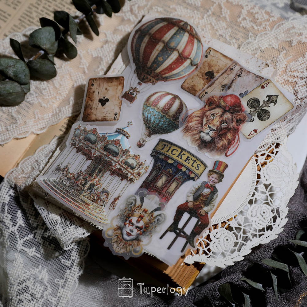 Mosu Circus Vellum Stickers