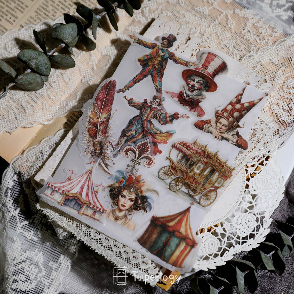 Mosu Circus Vellum Stickers