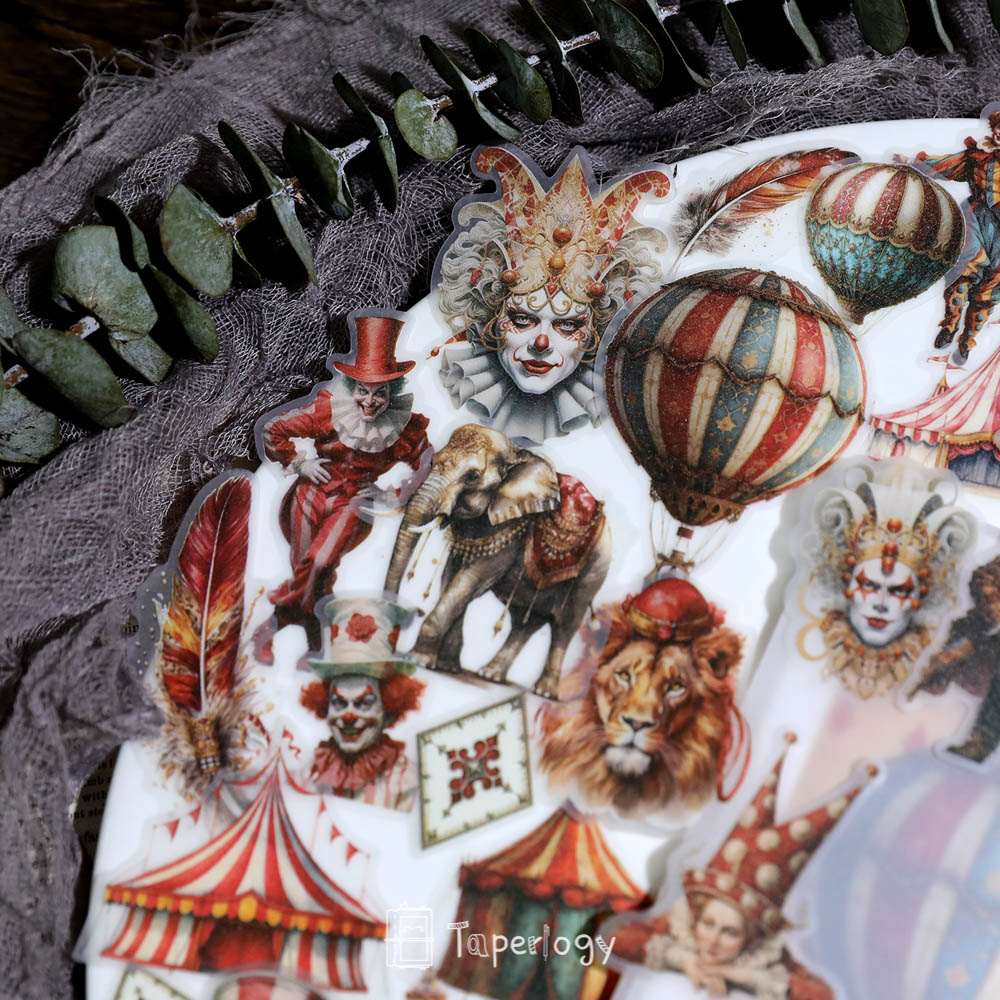 Mosu Circus Vellum Stickers