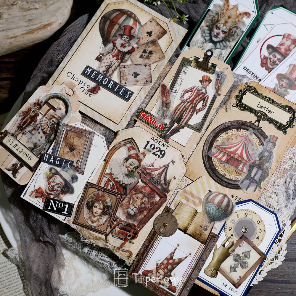 Mosu Circus Vellum Stickers