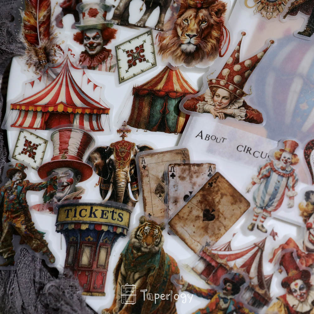 Mosu Circus Vellum Stickers