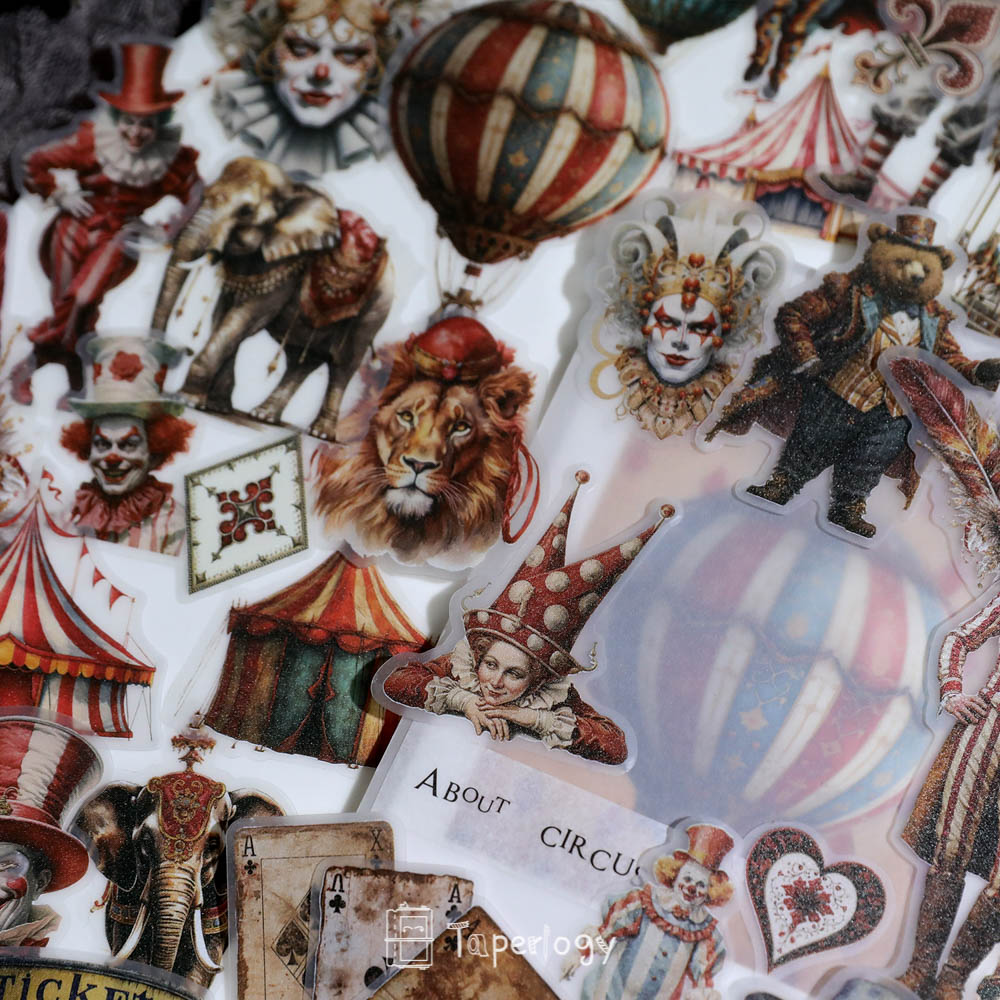 Mosu Circus Vellum Stickers
