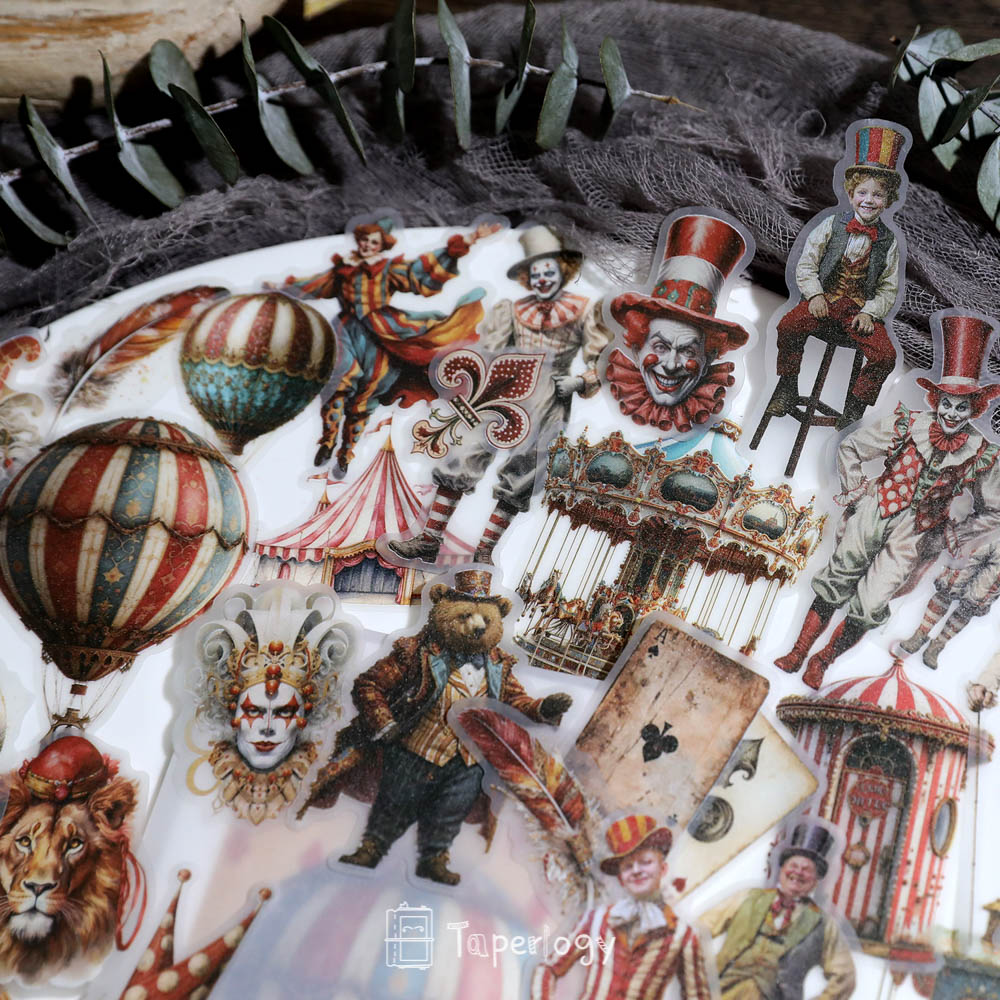 Mosu Circus Vellum Stickers