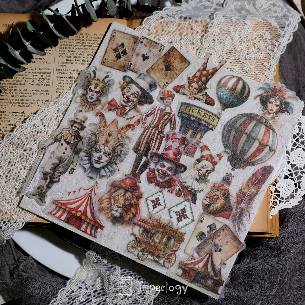 Mosu Circus Vellum Stickers