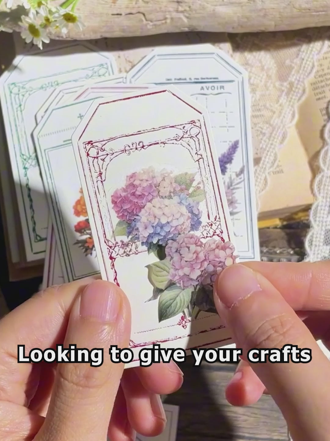 Fawa Floral Bouquet Vellum Stickers