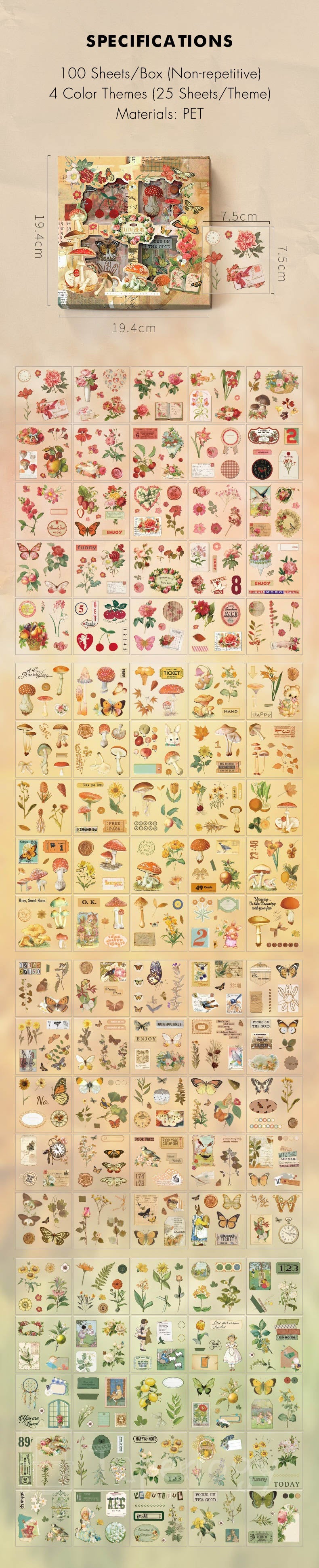 Jota Floral Sticker Box