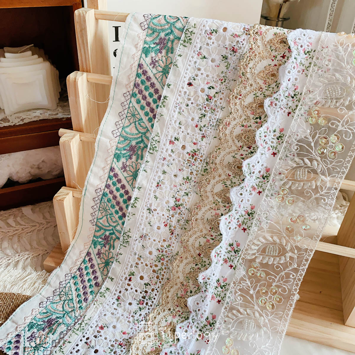 Jogo Premium Wide Floral Lace Pack