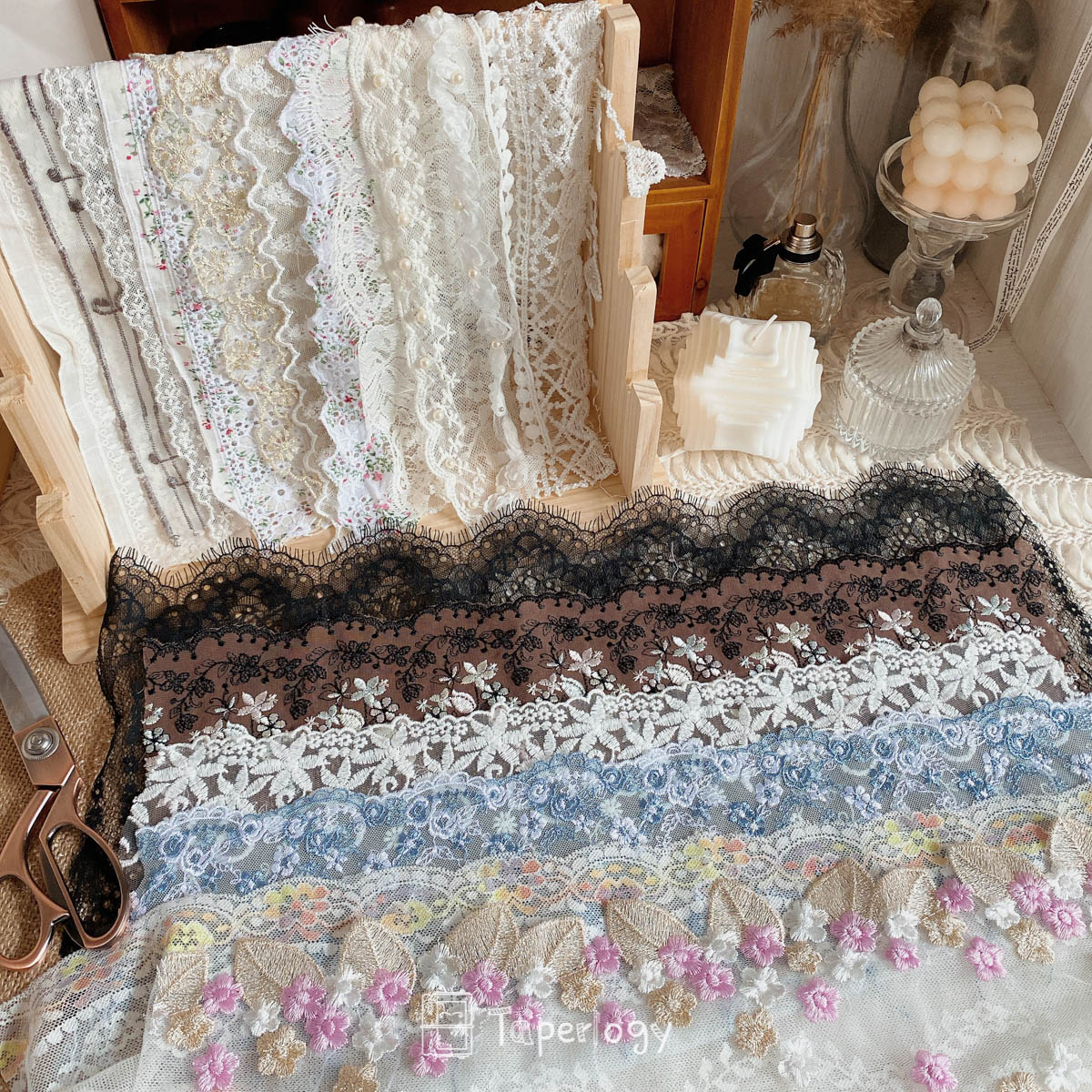 Jogo Premium Wide Floral Lace Pack