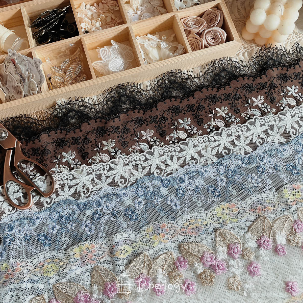 Jogo Premium Wide Floral Lace Pack