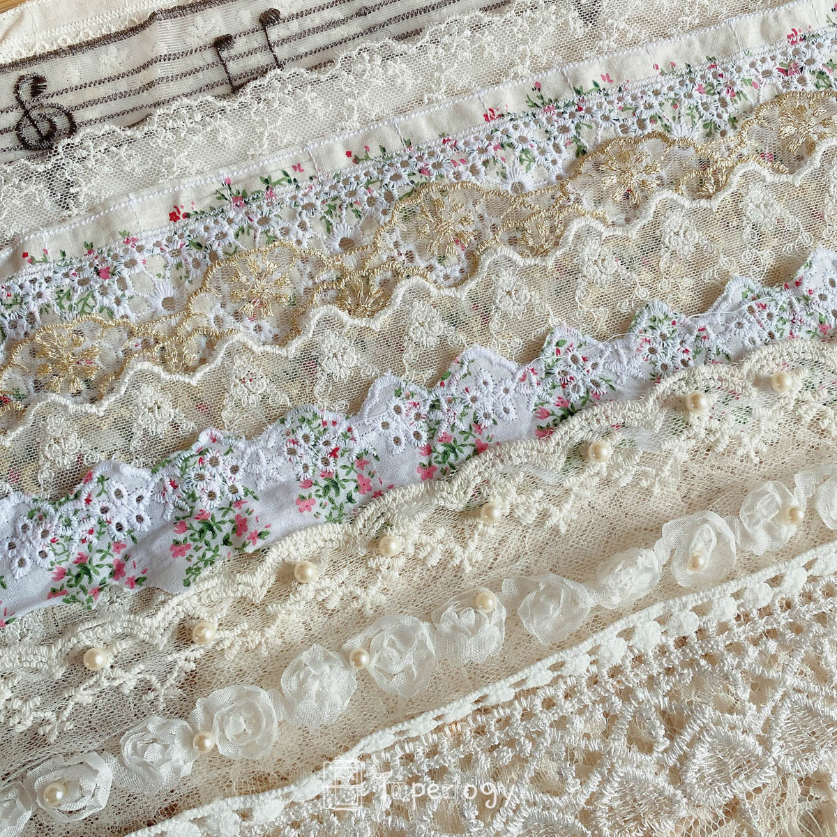 Jogo Premium Wide Floral Lace Pack