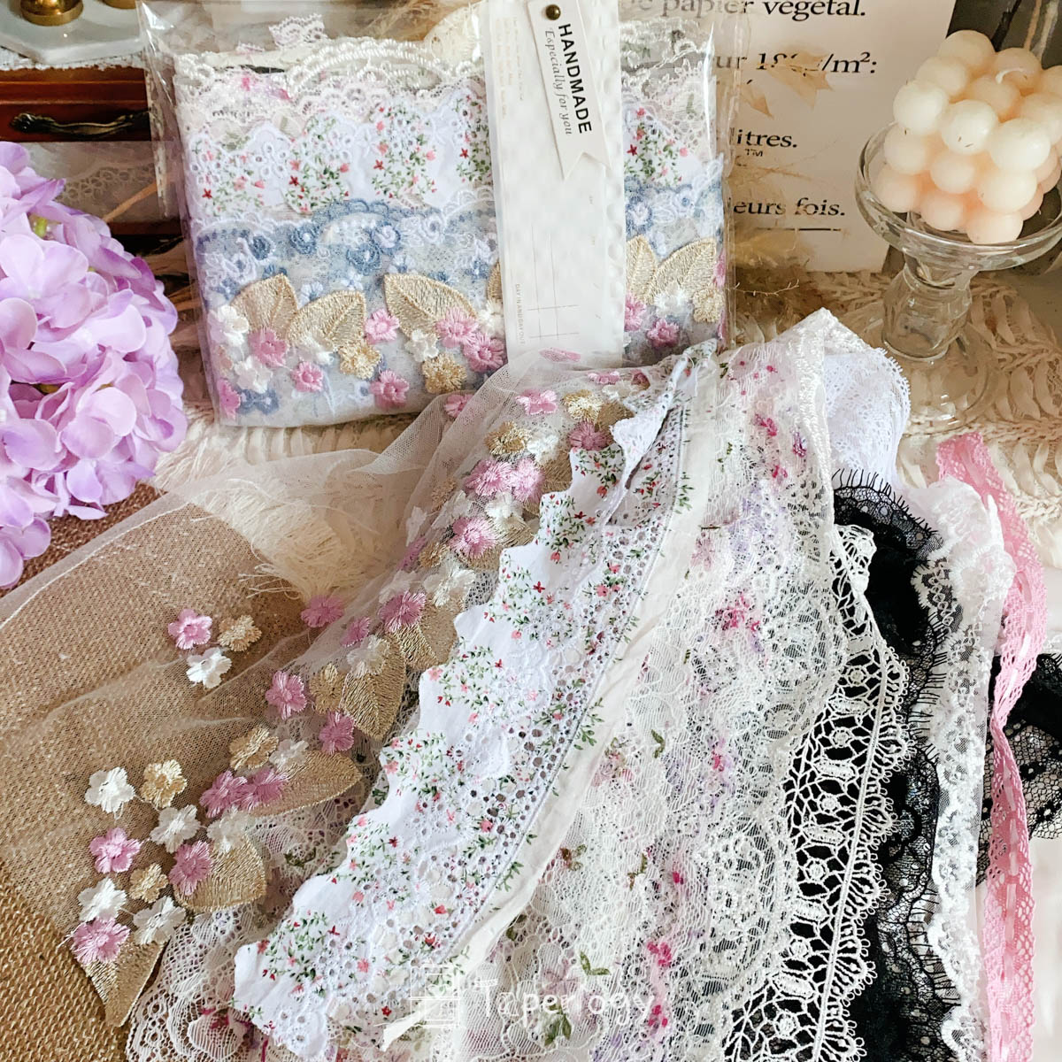 Jogo Premium Wide Floral Lace Pack