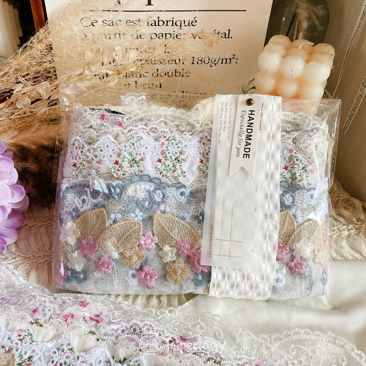Jogo Premium Wide Floral Lace Pack