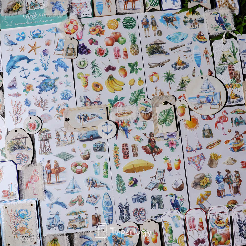 Soli Summer Vacation Rub-on Stickers