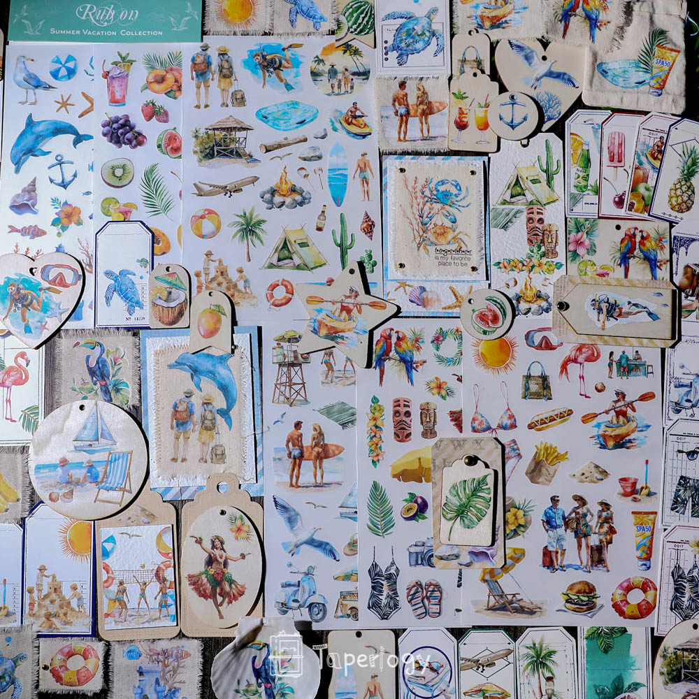 Soli Summer Vacation Rub-on Stickers