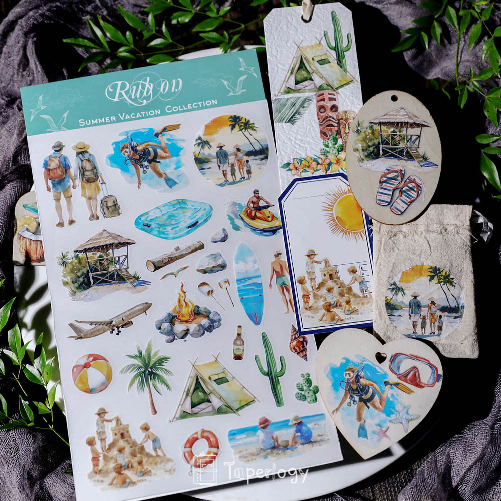 Soli Summer Vacation Rub-on Stickers