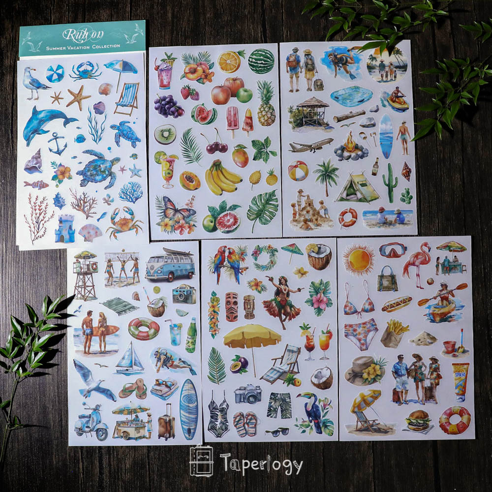 Soli Summer Vacation Rub-on Stickers