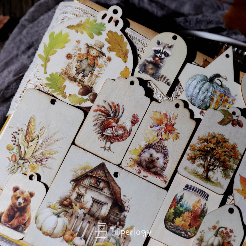 Toli Rustic Fall Rub-on Stickers