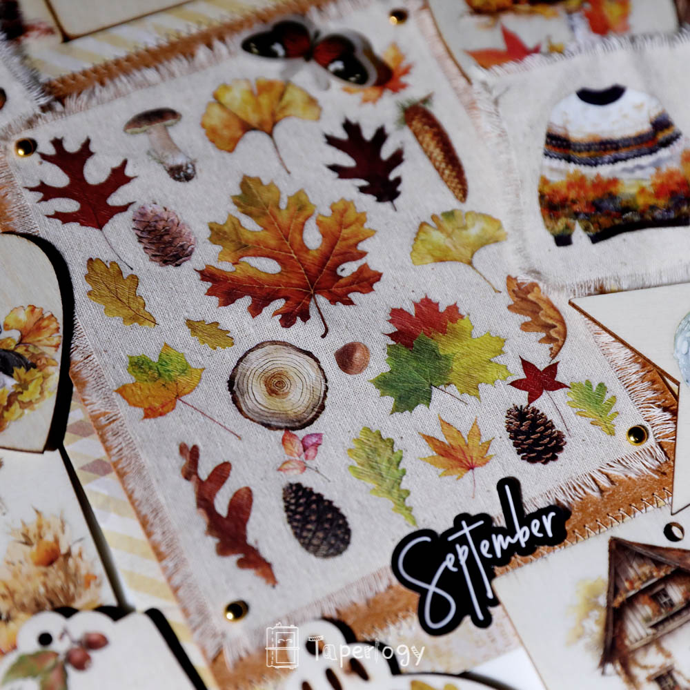 Toli Rustic Fall Rub-on Stickers
