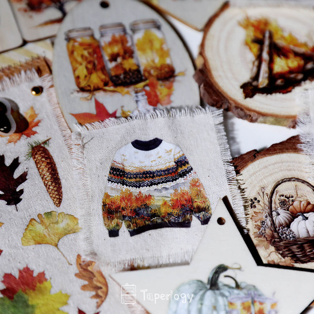 Toli Rustic Fall Rub-on Stickers