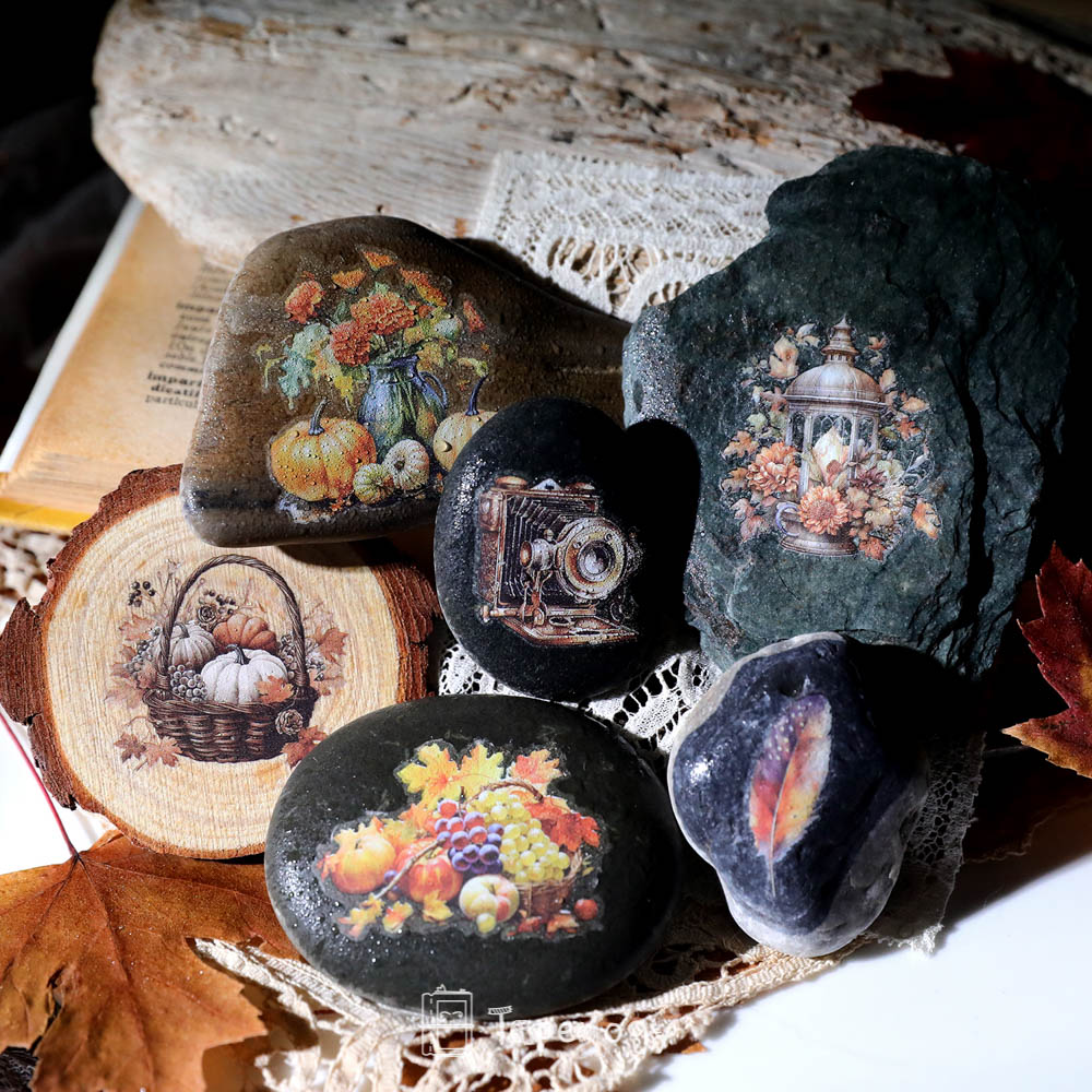 Toli Rustic Fall Rub-on Stickers