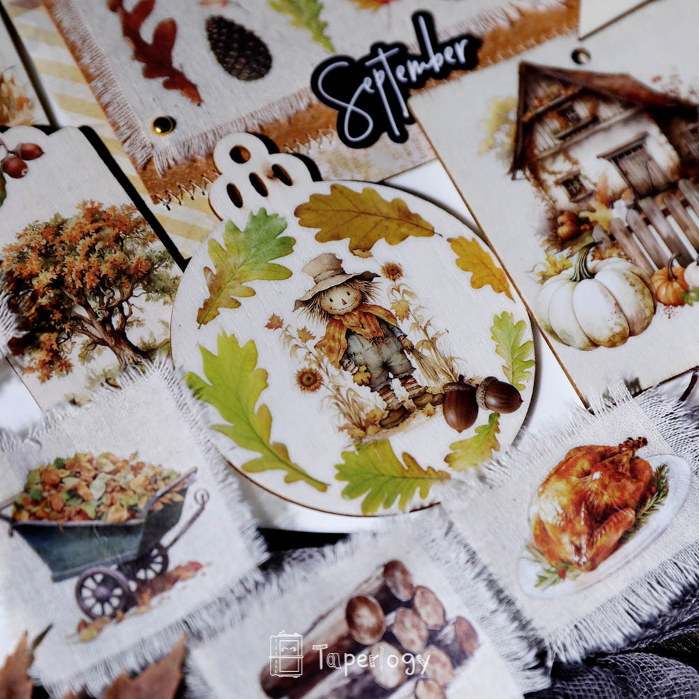 Toli Rustic Fall Rub-on Stickers