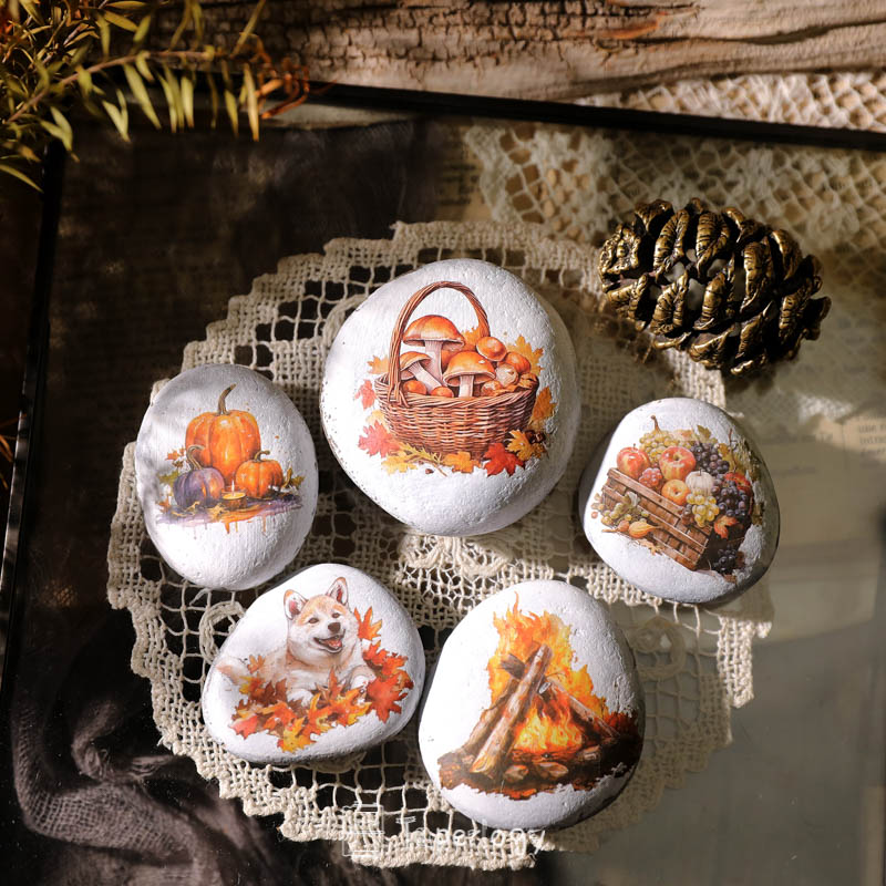 Toli Rustic Fall Rub-on Stickers