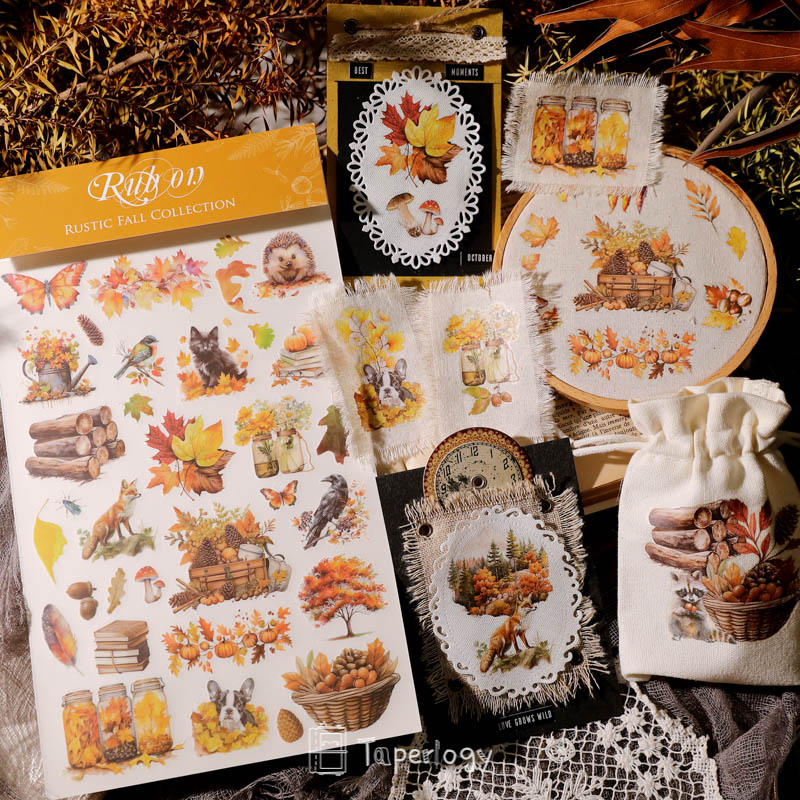 Toli Rustic Fall Rub-on Stickers