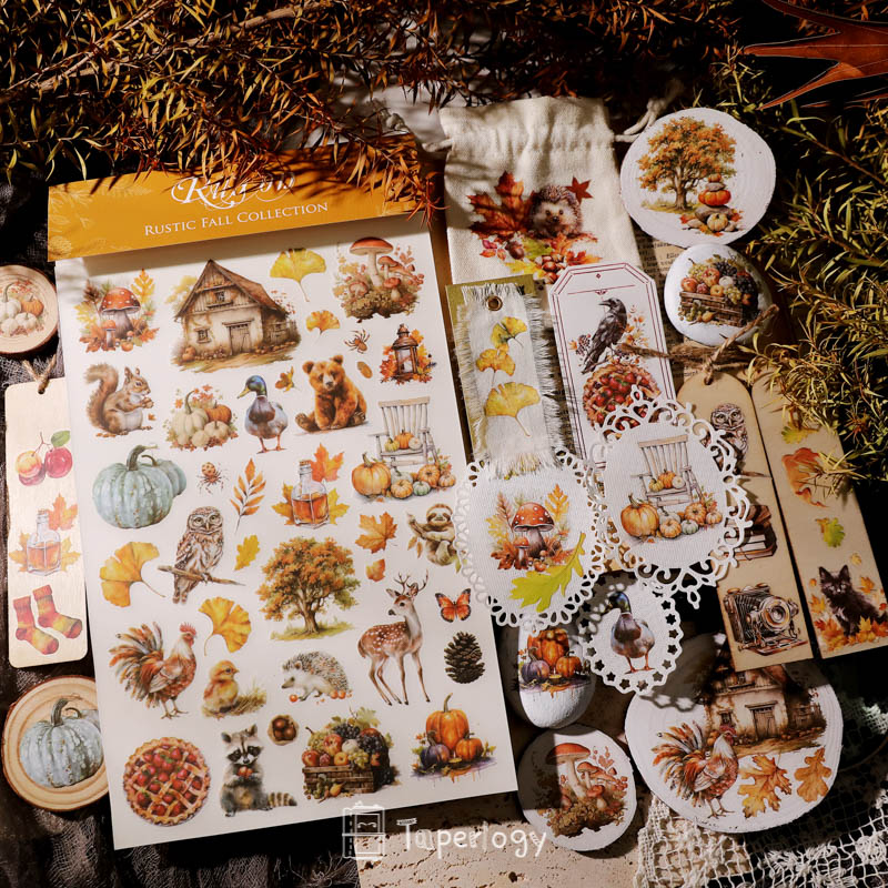 Toli Rustic Fall Rub-on Stickers