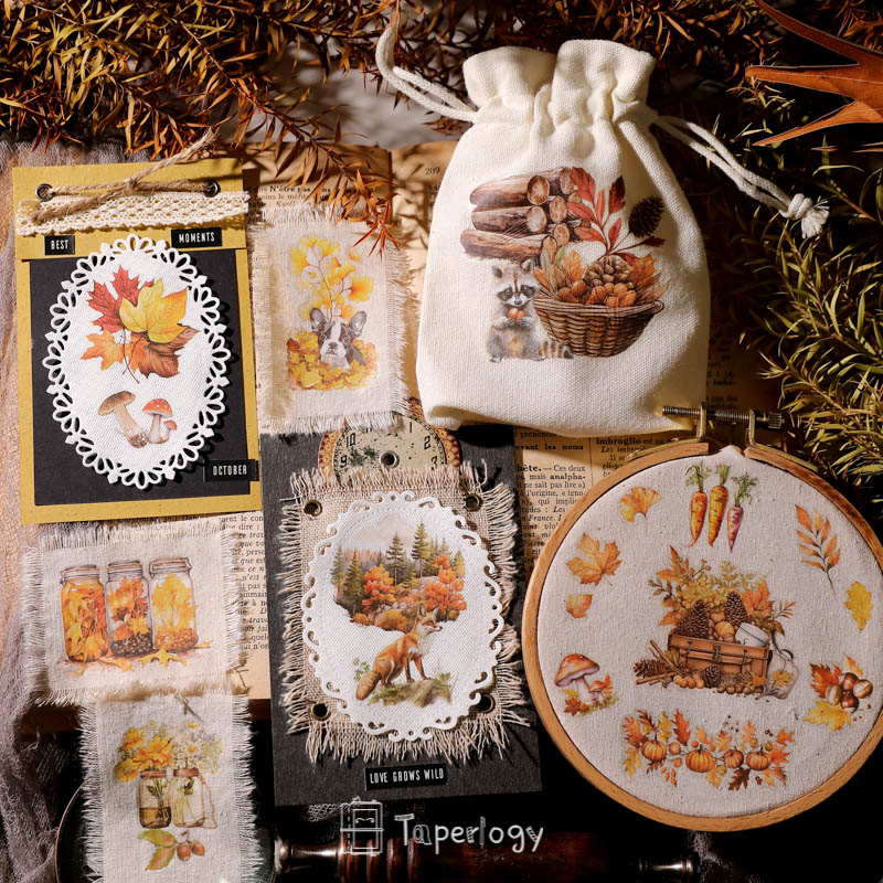 Toli Rustic Fall Rub-on Stickers