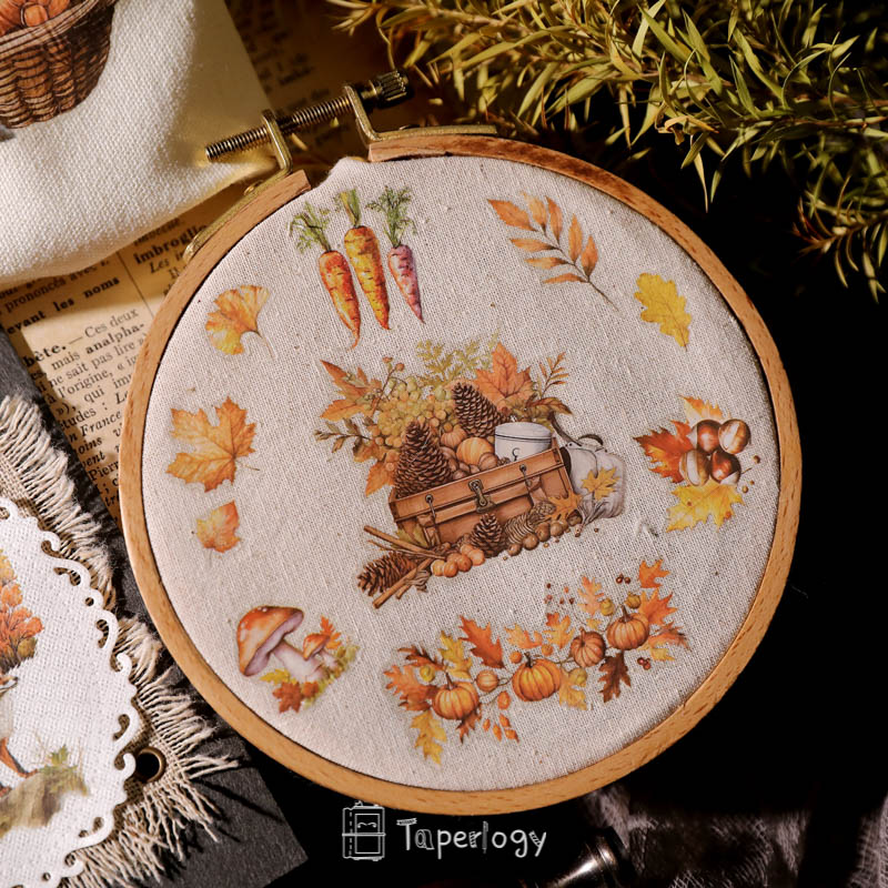 Toli Rustic Fall Rub-on Stickers