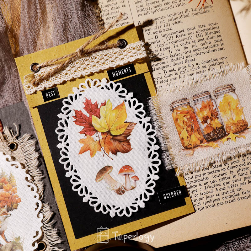 Toli Rustic Fall Rub-on Stickers