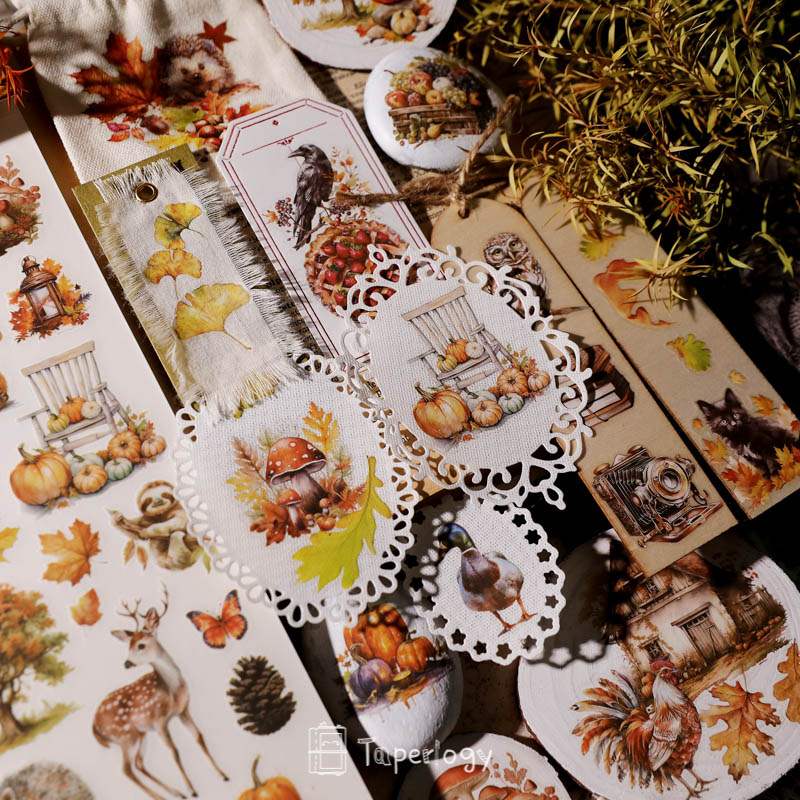 Toli Rustic Fall Rub-on Stickers