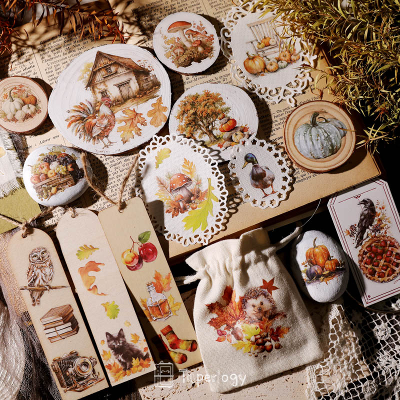 Toli Rustic Fall Rub-on Stickers
