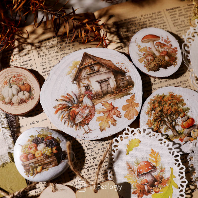 Toli Rustic Fall Rub-on Stickers
