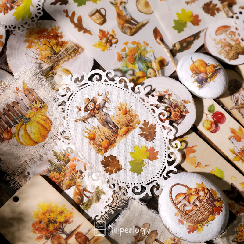 Toli Rustic Fall Rub-on Stickers