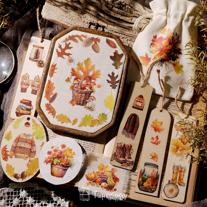 Toli Rustic Fall Rub-on Stickers