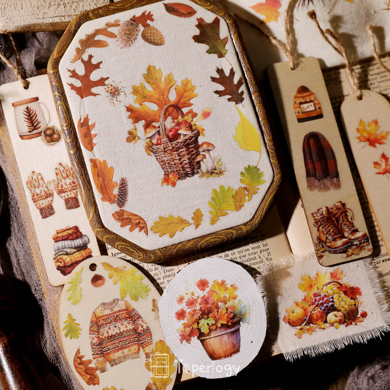 Toli Rustic Fall Rub-on Stickers