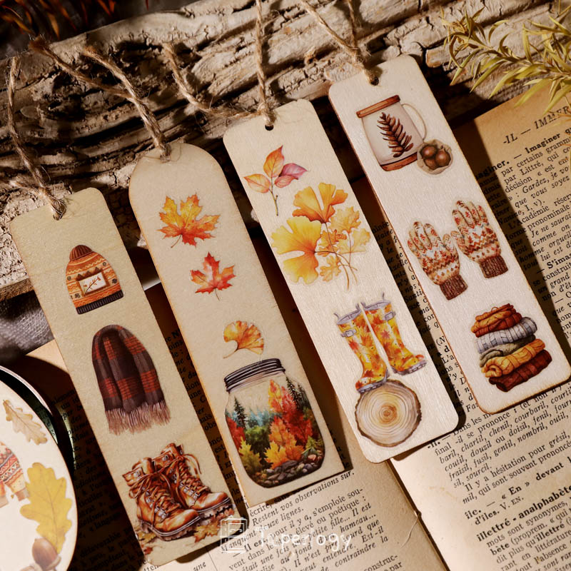 Toli Rustic Fall Rub-on Stickers