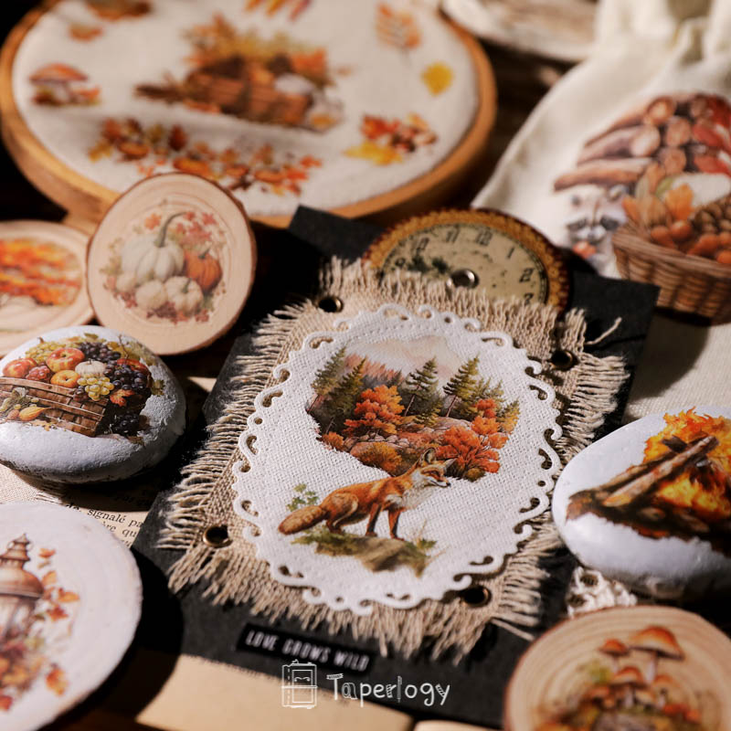 Toli Rustic Fall Rub-on Stickers