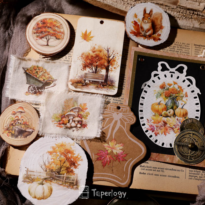Toli Rustic Fall Rub-on Stickers