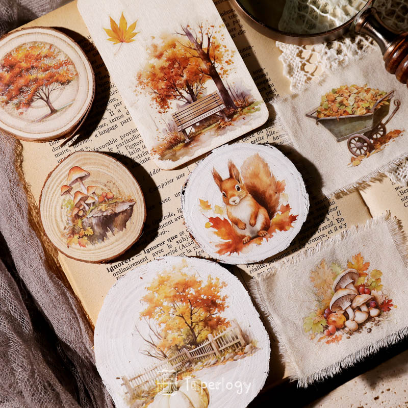 Toli Rustic Fall Rub-on Stickers