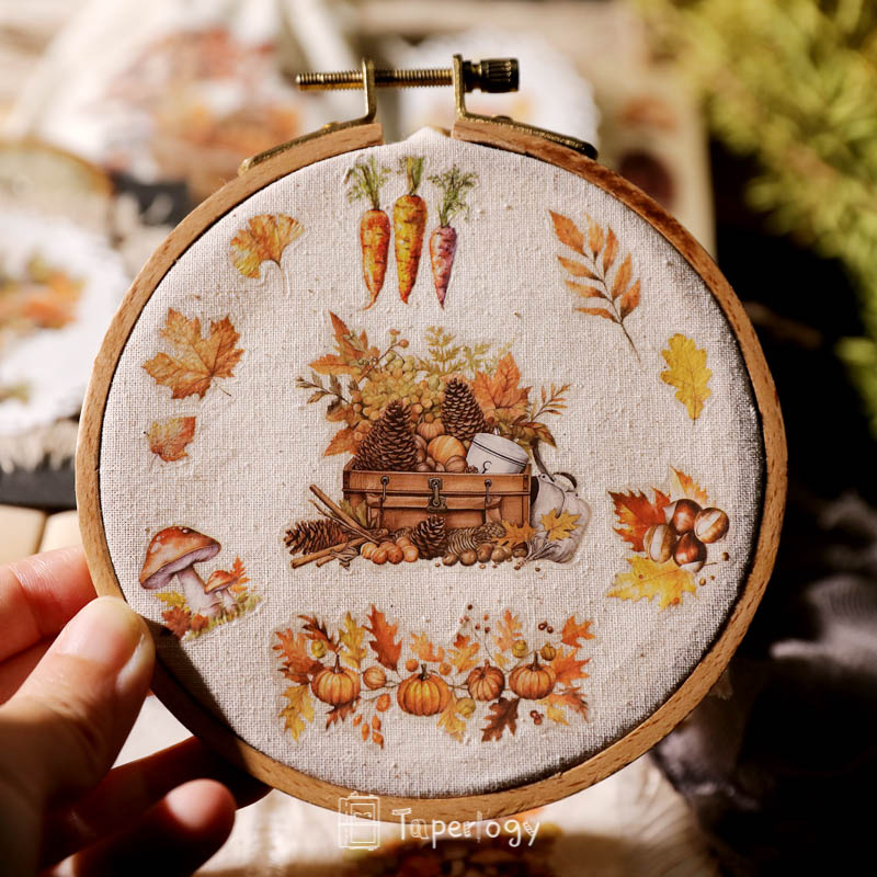 Toli Rustic Fall Rub-on Stickers