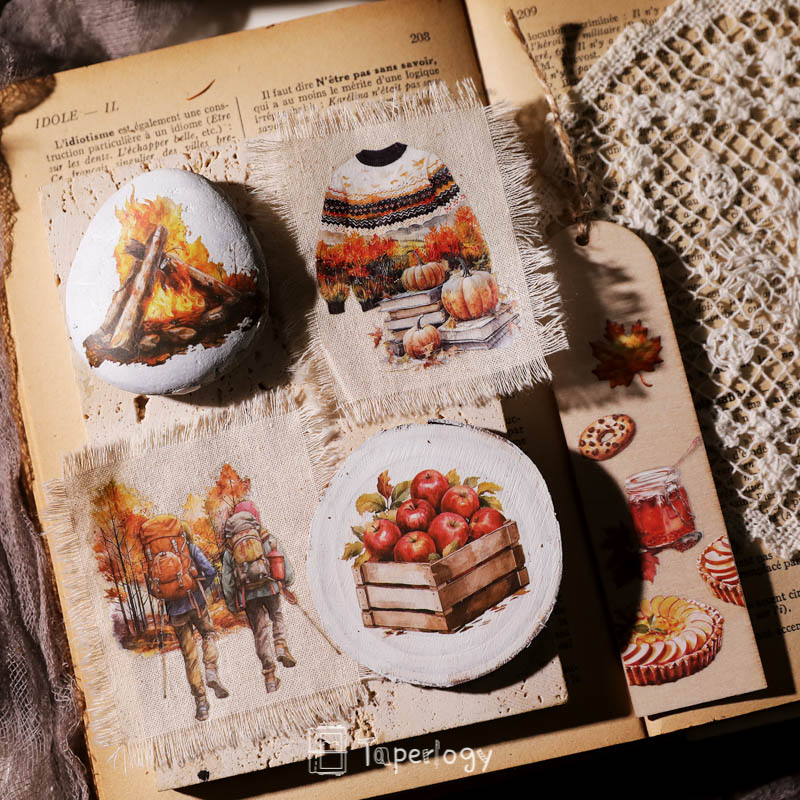 Toli Rustic Fall Rub-on Stickers